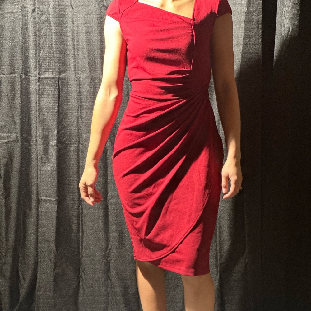 Liyinxi red business casual dress